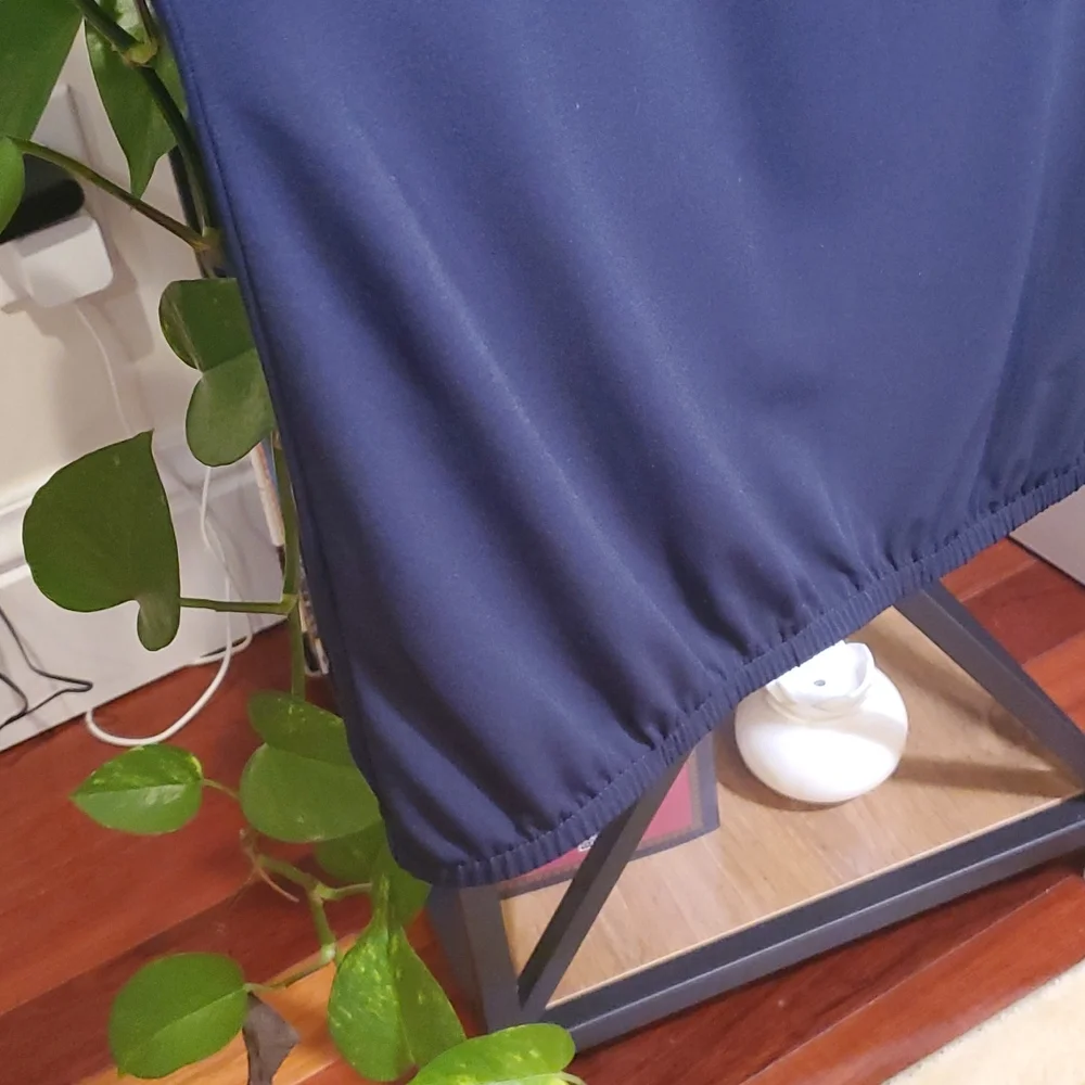 Chicos beekaboo sleeve navy blue top - Picture 4 of 6